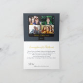 おもしろい写真クリスマスとビデオカスタムスクリーンをズーム シーズンカード (内部)