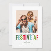 おもしろい写真クリスマスカードフェスティバルAF シーズンカード (正面)