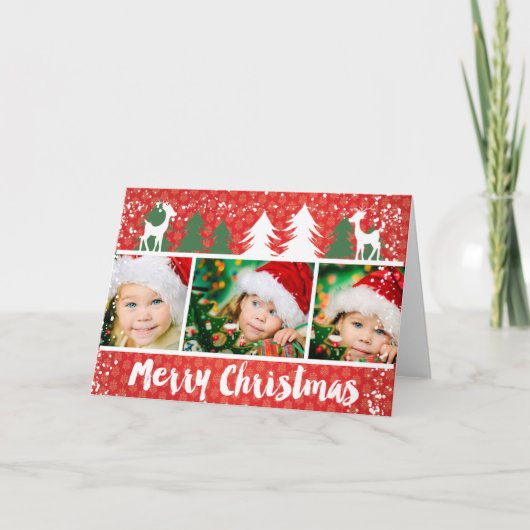 おもしろい写真クリスマスカード シーズンカード (正面)