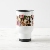 おもしろい写真コラージュ12写真シンプル トラベルマグ (中央)