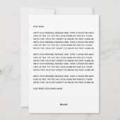 おもしろい写真テンプレートユダヤ人フラットホリデーカード シーズンカード (裏面)