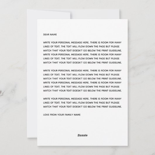 おもしろい写真テンプレートユダヤ人フラットホリデーカード シーズンカード (裏面)