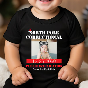 おもしろい写真マッチングファミリークリスマスパジャマ ベビーボディスーツ