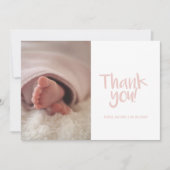 おもしろい写真,ベビーガール,ベビーシャワーサンキューカード (正面)