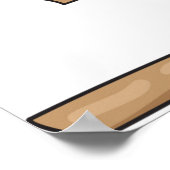 おもしろい冬そり少年かわいい雪の冒険 ポスター (角)