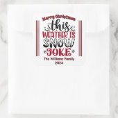 おもしろい冬のクリスマスステッカー スクエアシール (バッグ)