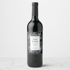 おもしろい冬のワインシールのクリスマスプレゼント ワインラベル