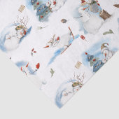 おもしろい冬の雪だるまキッズマンガパターン 薄葉紙 (詳細)