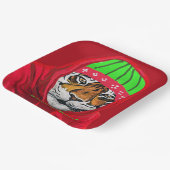 おもしろい冬虎紙プレート ペーパープレート (傾斜あり)