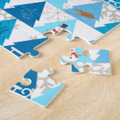 おもしろい冬 ジグソーパズル (側面)