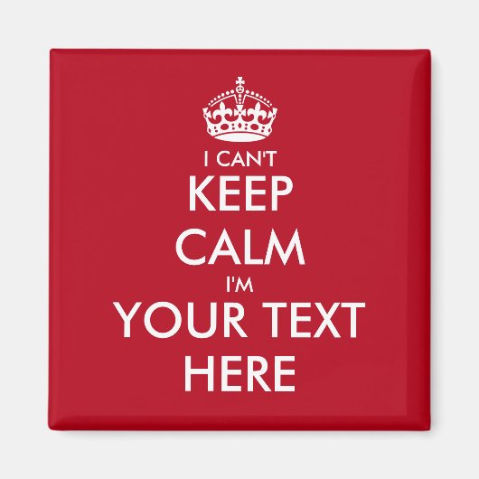 おもしろい冷蔵庫用マグネット |落ち着か保ないテンプレート マグネット (正面)