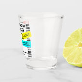 おもしろい処方ウイスキカスタムー警告ス ショットグラス (右)