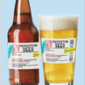 おもしろい処方ビ警告ールラベルパーソナライズされた 長方形シール