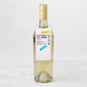 おもしろい処方ワ警告インのラパーソナライズされたベル ボトルネックタグ (ボトル)