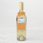 おもしろい処方ワ警告インのラパーソナライズされたベル ボトルネックタグ (ボトル)