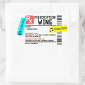 おもしろい処方ワ警告インのラパーソナライズされたベル 長方形シール (バッグ)