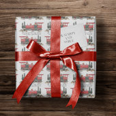 おもしろい列車に乗って、次ストップに：良い時！ ラッピングペーパー