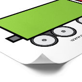 おもしろい列車のポスター ポスター (角)