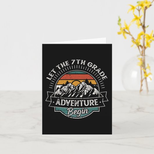 おもしろい初日 カード (黄色い花)