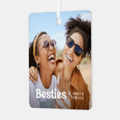 おもしろい別売り写真&名前/Keepsake Gift メタルオーナメント (正面左)