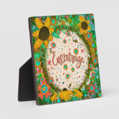 おもしろい刺激性イーゼルプラークを促す フォトプラーク (正面)