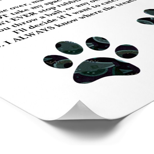 「おもしろい前足の法」ポスター ポスター (角)