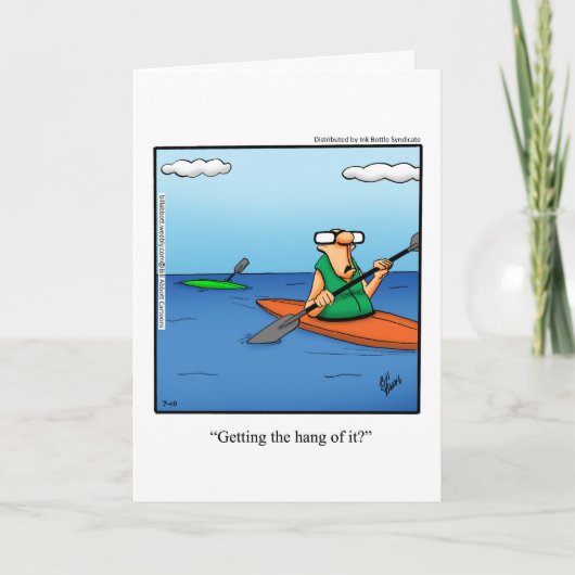 おもしろい勇気付けられるグリーティングカード カード (正面)