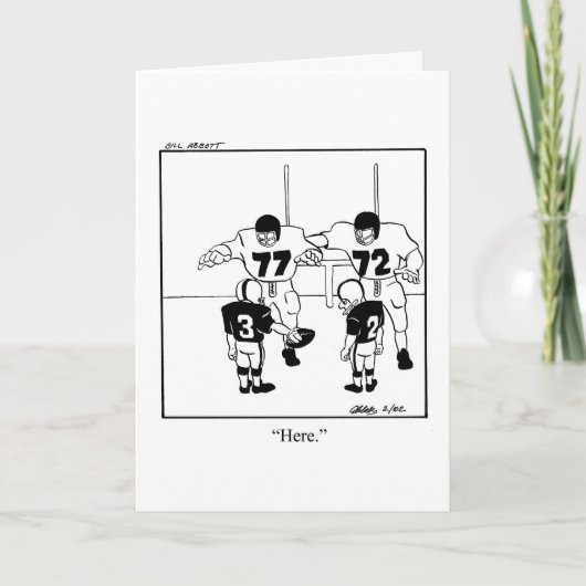 おもしろい勇気付けられるグリーティングカード カード (正面)