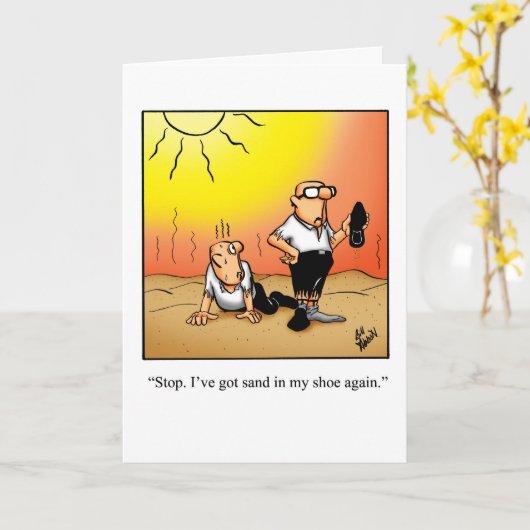 おもしろい勇気付けられるグリーティングカード カード (黄色い花)