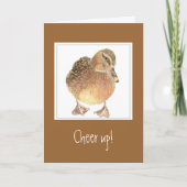 おもしろい勇気付けられる、応援アップ – Duck Card カード (正面)