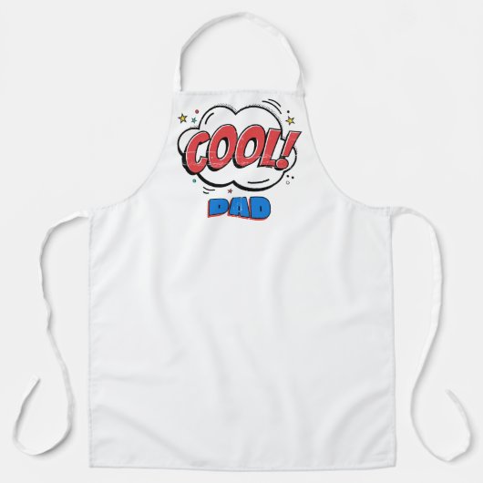 おもしろい動揺してヴィンテージブックアポップ・アートのートカートゥーン エプロン (正面)