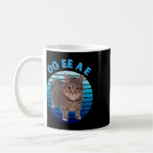 おもしろい動揺してOiia Cat Spinning Cat Oi Oi Iaa コーヒーマグカップ (左)