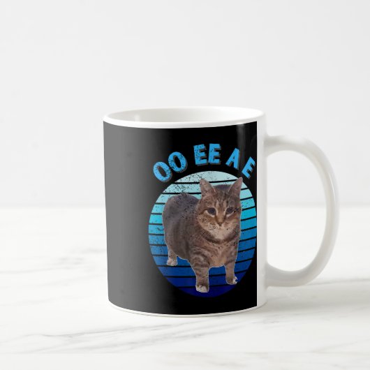 おもしろい動揺してOiia Cat Spinning Cat Oi Oi Iaa コーヒーマグカップ (右)