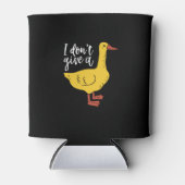 おもしろい動物のフンとユーモア私はアヒル与えではない 缶クーラー (正面)