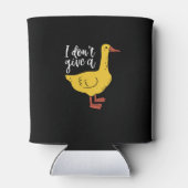 おもしろい動物のフンとユーモア私はアヒル与えではない 缶クーラー (裏面)