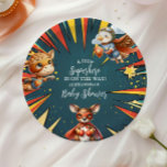 おもしろい動物スーパーヒーローベビーシャワー ペーパープレート<br><div class="desc">私たちのおもしろい動物スーパーヒーローベビーシャワー紙プレートでミアルタイムのおもしろいと記憶を作る！これらのよくはしゃぐプレートは愛らしい動物のスーパーヒーローを特徴はっきりした、色鮮やか、あなたのスーパーヒーローをテーマにしたお祝いにお洒落touchを追加するのに最適な。あなたは前菜、デザート、満食を提供する、これらの頑丈な高品質紙プレートは、スタイルと利便性の両方を提供する。これらのプレートは耐久性の高い材料から作られ、あなたのパーティの食べ物を扱うように設計さ保れ、イベントの混乱を避ける。カラフル、アクション満載のデザインはゲストを興奮させ、フェスティバルの雰囲気に追加する。あなたのおもしろい動物スーパーヒーローベビーシャワー紙プレートを今日注文し、あなたのお祝いをスーパーヒーロー価値のあるイベントにする！</div>