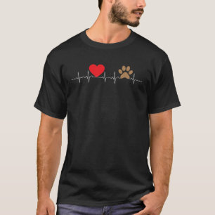 おもしろい動物愛好家ホルダーハートビートパルス線Pa Tシャツ
