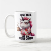 おもしろい動物/コーヒー/ユニコーン コーヒーマグカップ (左)