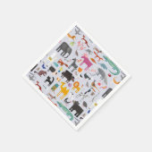 おもしろい動物 スタンダードカクテルナプキン (角)