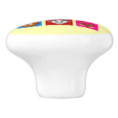 おもしろい動物 セラミックノブ (側面)