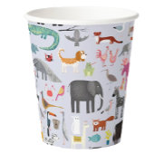 おもしろい動物 紙コップ