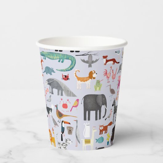 おもしろい動物 紙コップ (裏面)