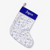 おもしろい化学ノートパーソナライズされた スモールクリスマスストッキング (正面 (吊り時))