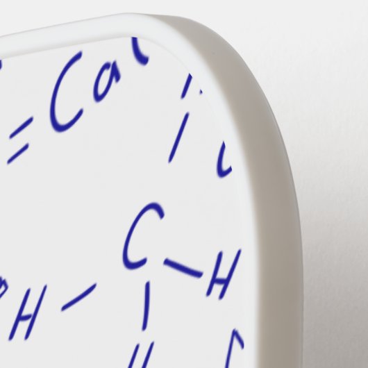 おもしろい化学ノートパーソナライズされた ピックルボールラケット (左詳細)