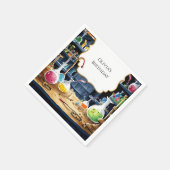 おもしろい化学ラボサイエンティスト誕生日 スタンダードカクテルナプキン (角)