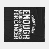 おもしろい化学化学療法抗がん フリースブランケット (正面(横))