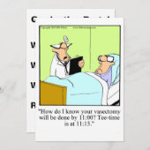 おもしろい医学校卒業党招待状 招待状 (正面/裏面)