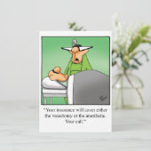 おもしろい医学校卒業党招待状 招待状 (スタンド正面)