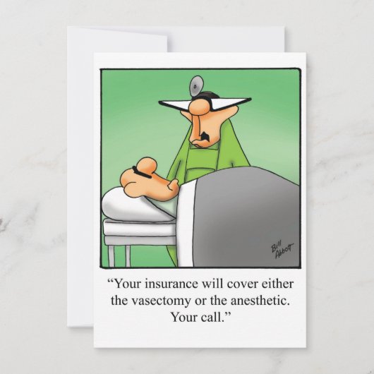 おもしろい医学校卒業党招待状 招待状 (正面)