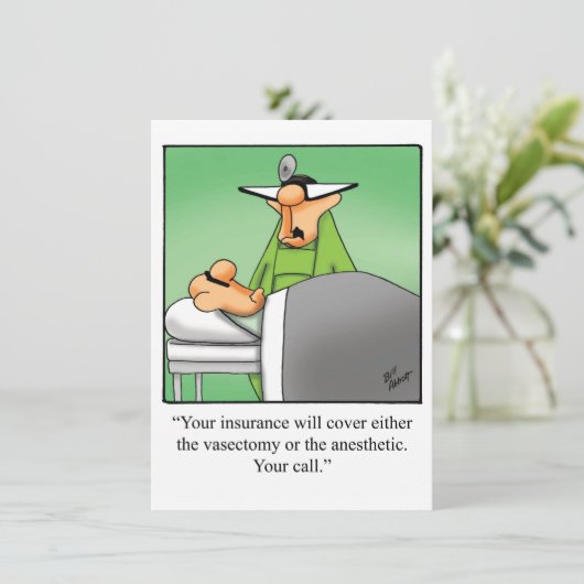 おもしろい医学校卒業党招待状 招待状 (スタンド正面)